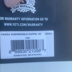 Yeti Panga Submersible Duffel 50 in Tan